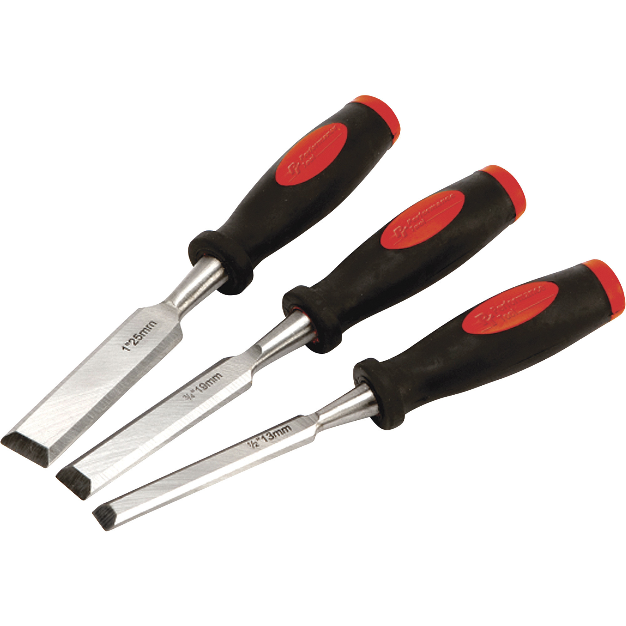 Performance Tool Wood Chisel Set, 3-Pc., Model# W5372